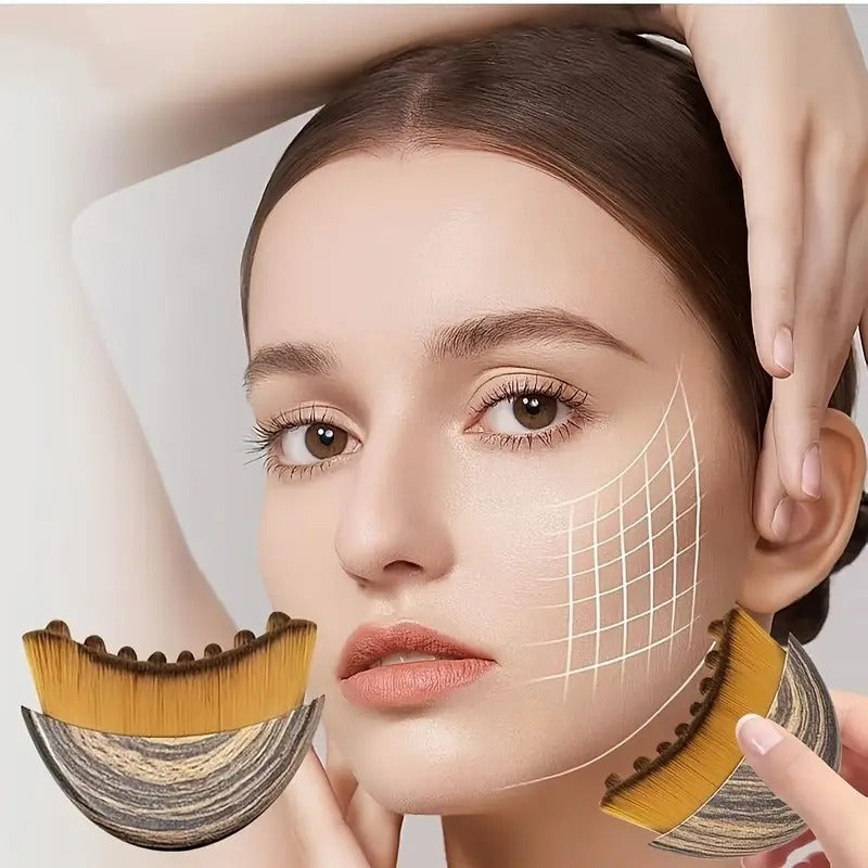 Lymphatic Contour Face Brush Facial Lymphatic Brush Contour Brush Body Massage Brush