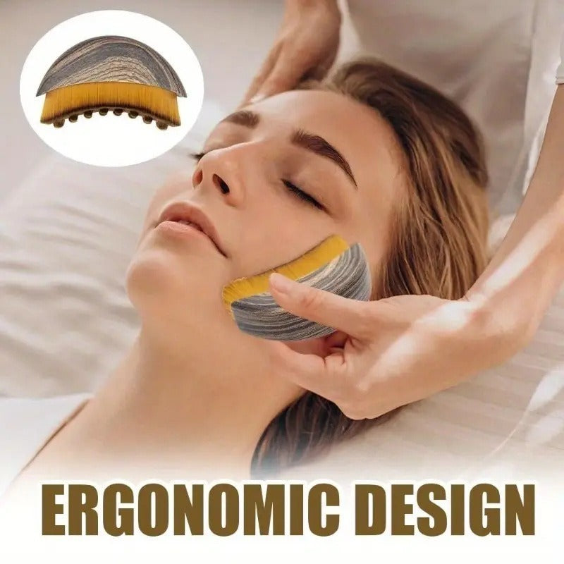 Lymphatic Contour Face Brush Facial Lymphatic Brush Contour Brush Body Massage Brush